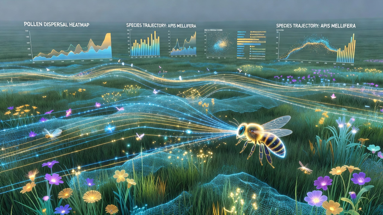 Decoding Pollinator Migration Pathways Through Layered Data Overlays in Virtual Grassland Environments