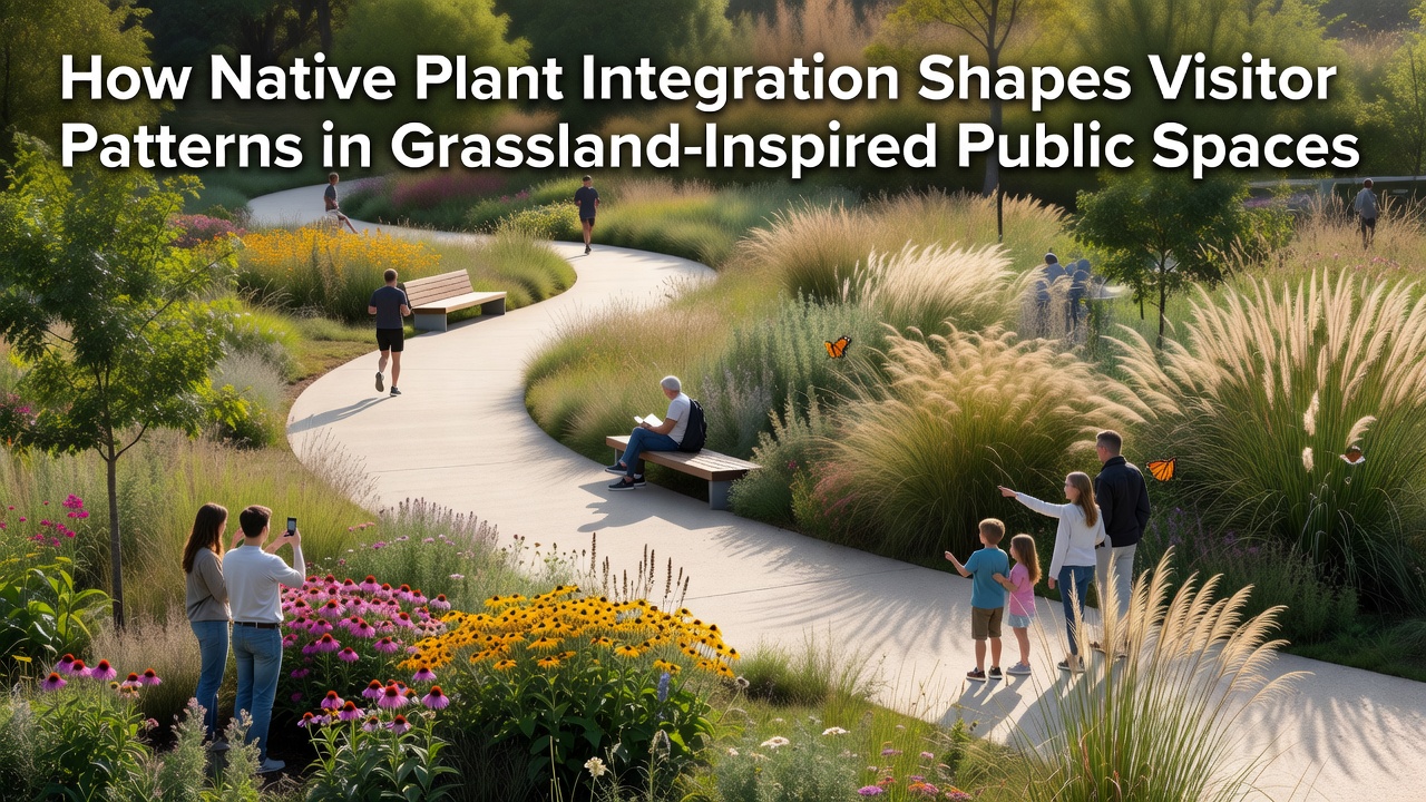 How Native Plant Integration Shapes Visitor Patterns in Grassland-Inspired Public Spaces