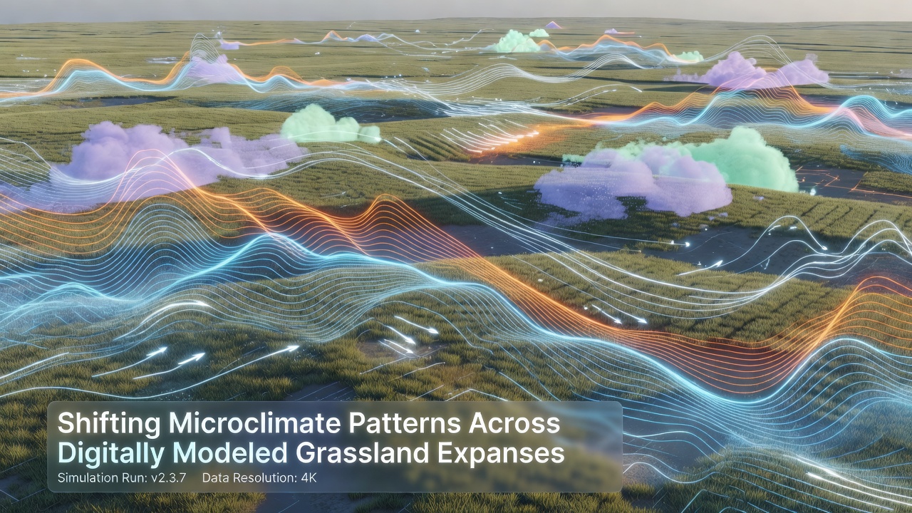 Shifting Microclimate Patterns Across Digitally Modeled Grassland Expanses